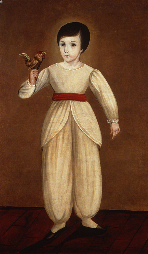 Imagen de Retrato de niño con gallito