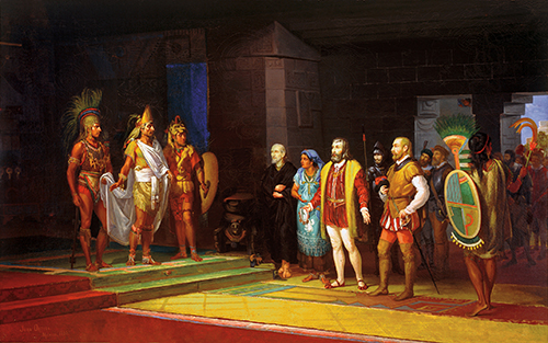 Imagen de La Visita de Cortés a Moctezuma